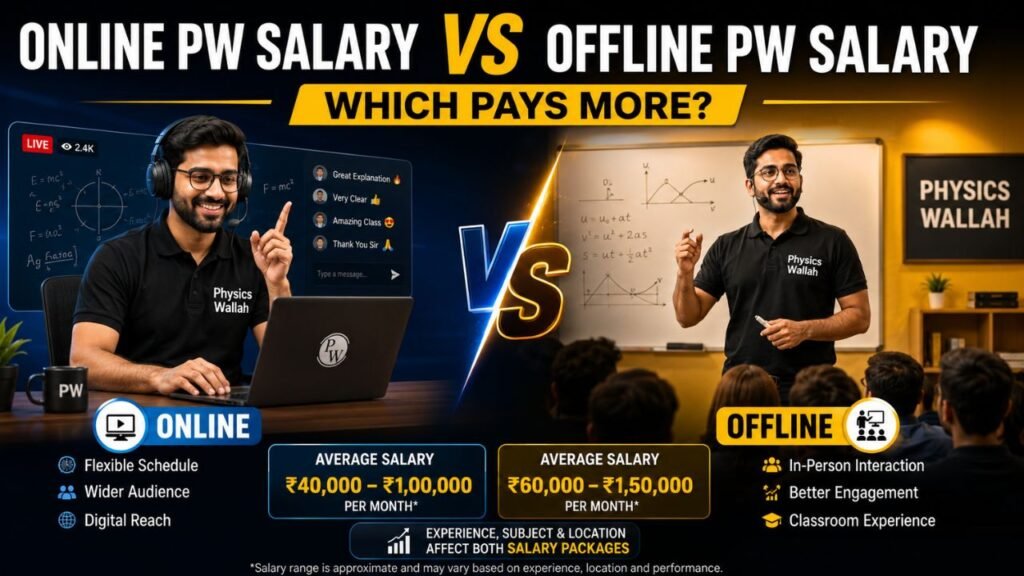 PW teacher salary in india