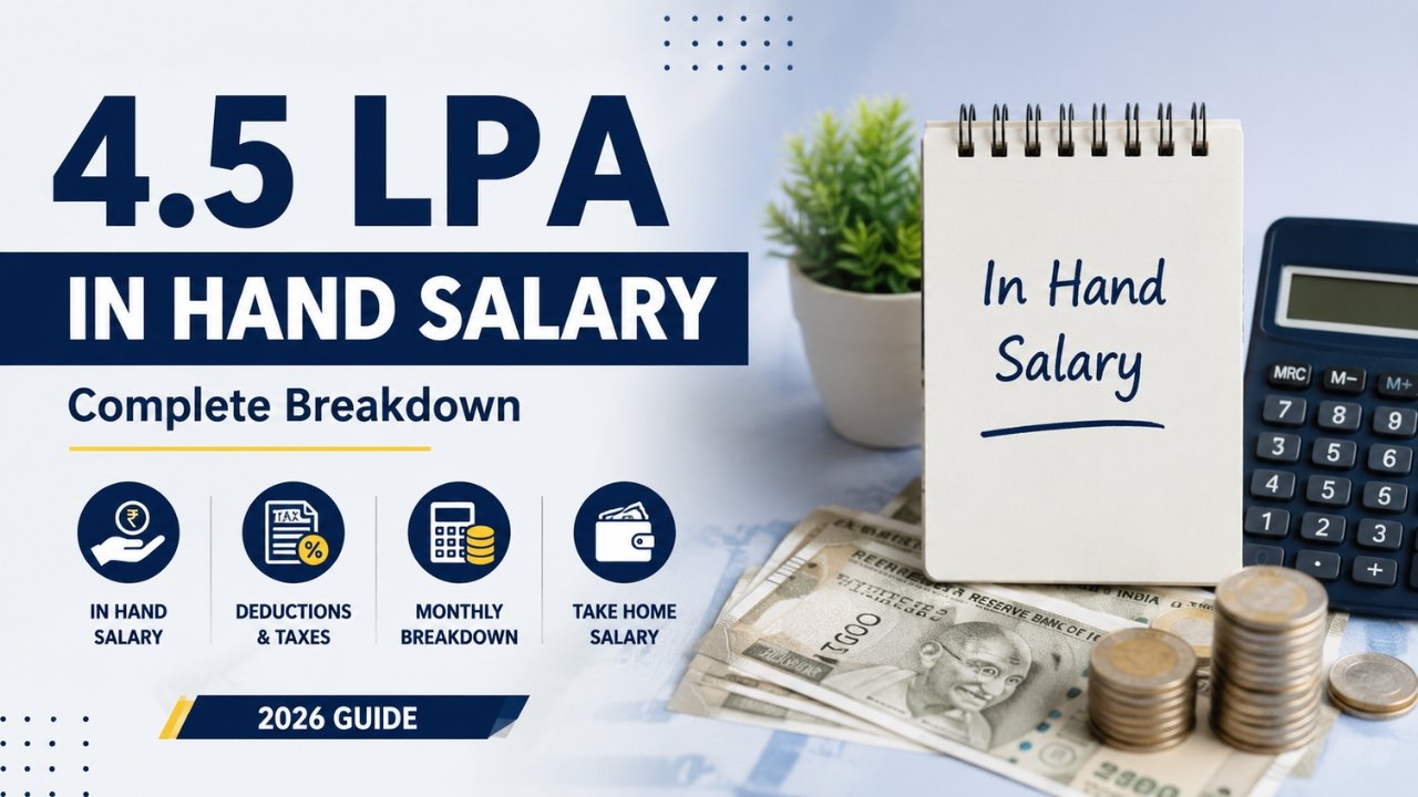 4.5 LPA In Hand Salary: Monthly Salary, CTC Breakdown & Deductions 2026