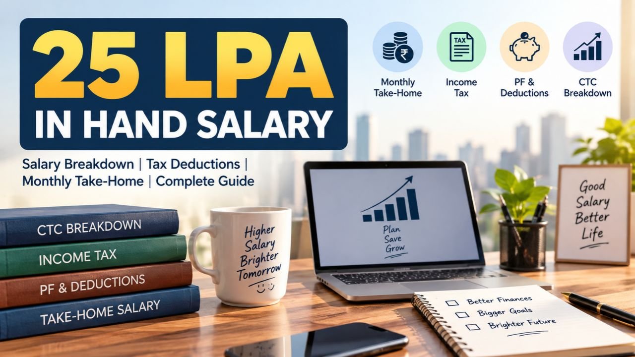25 LPA In Hand Salary: Monthly Salary, Tax, PF & Salary Breakup