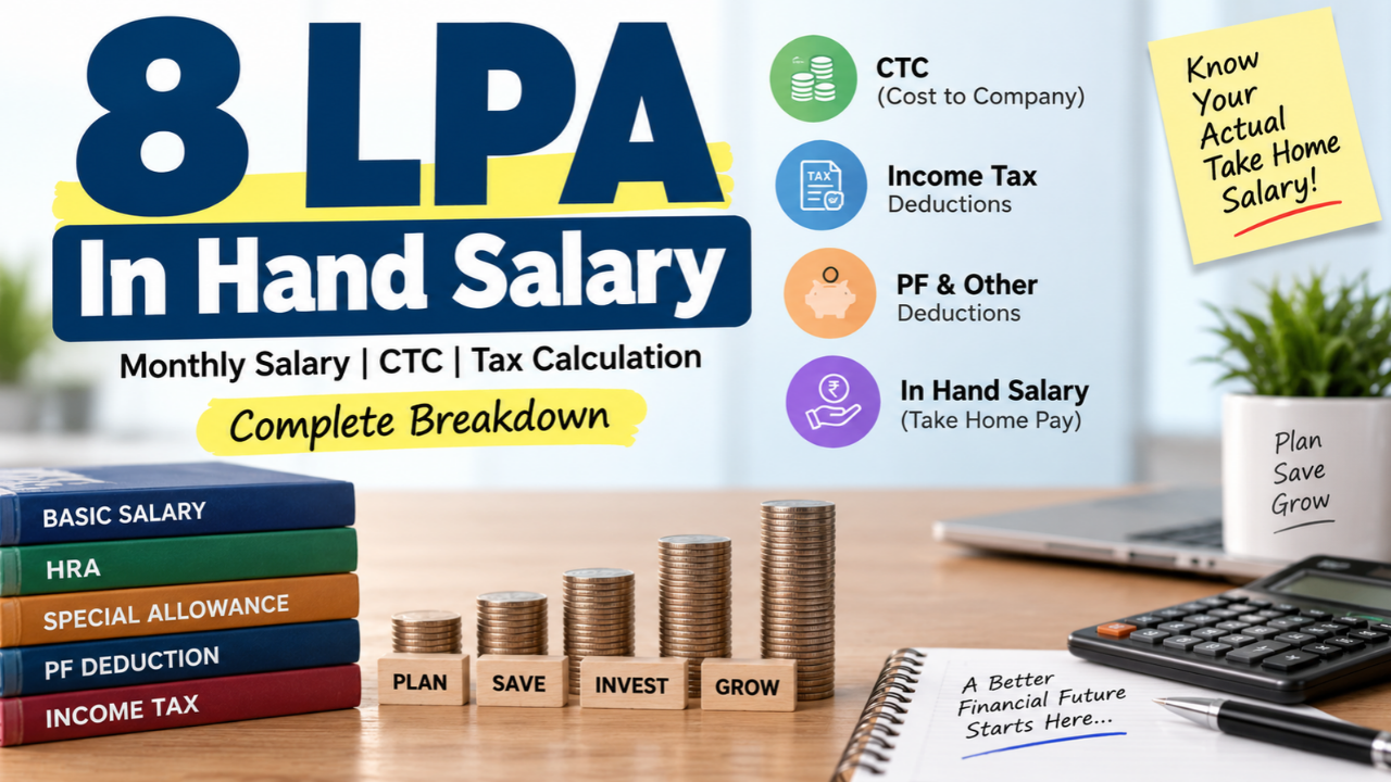 8 LPA In Hand Salary: Monthly Salary, Tax, PF and Complete Breakdown