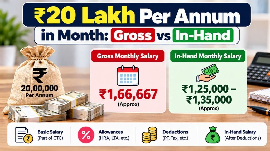 ₹20 Lakh Per Annum in Month