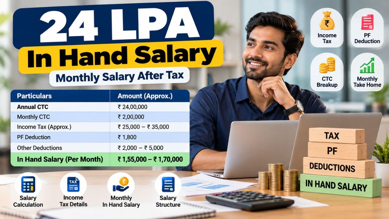 24 LPA In Hand Salary: Monthly Salary Breakdown, Tax and Deductions