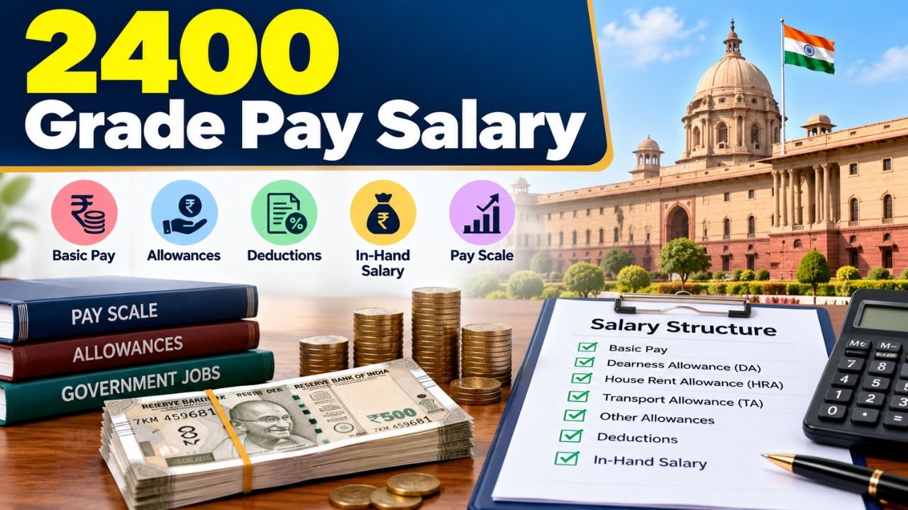 2400 Grade Pay Salary: Pay Scale, In-Hand Salary, Allowances and Career Growth
